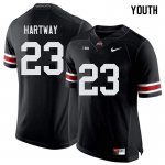 NCAA Ohio State Buckeyes Youth #23 Michael Hartway Black Nike Football College Jersey PAO4445AZ